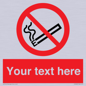 Custom No E-cigarettes / Vaping Sign